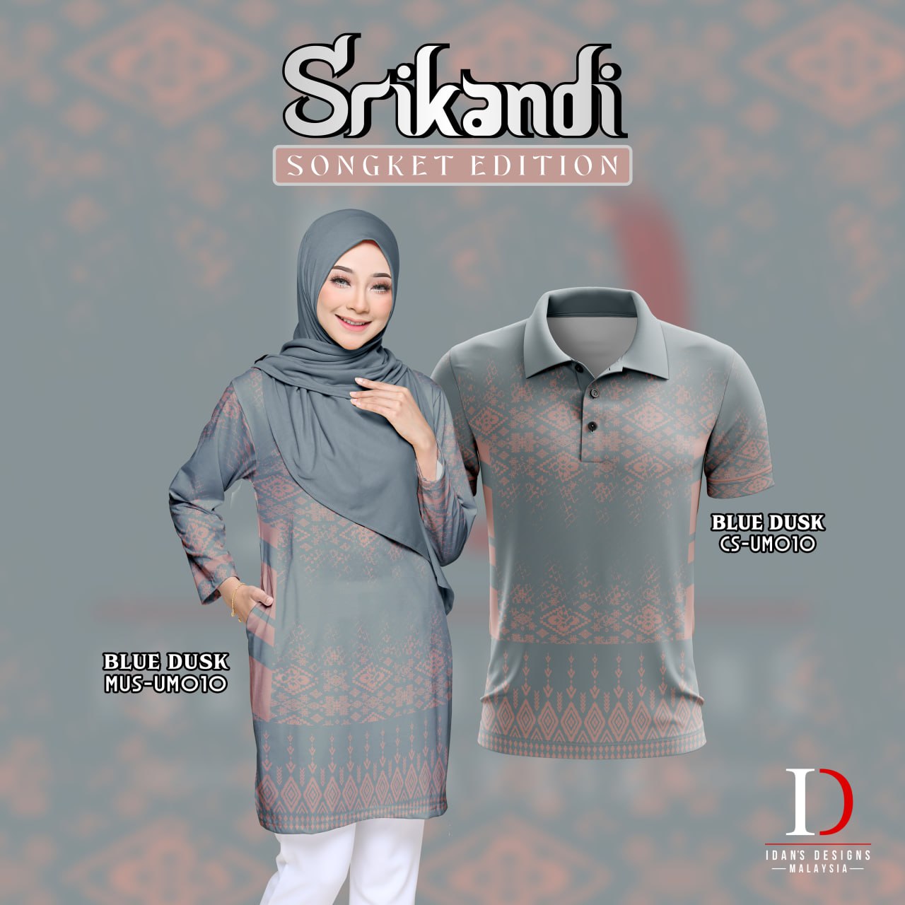 SONGKET SRIKANDI BLUE DUSK - UM010