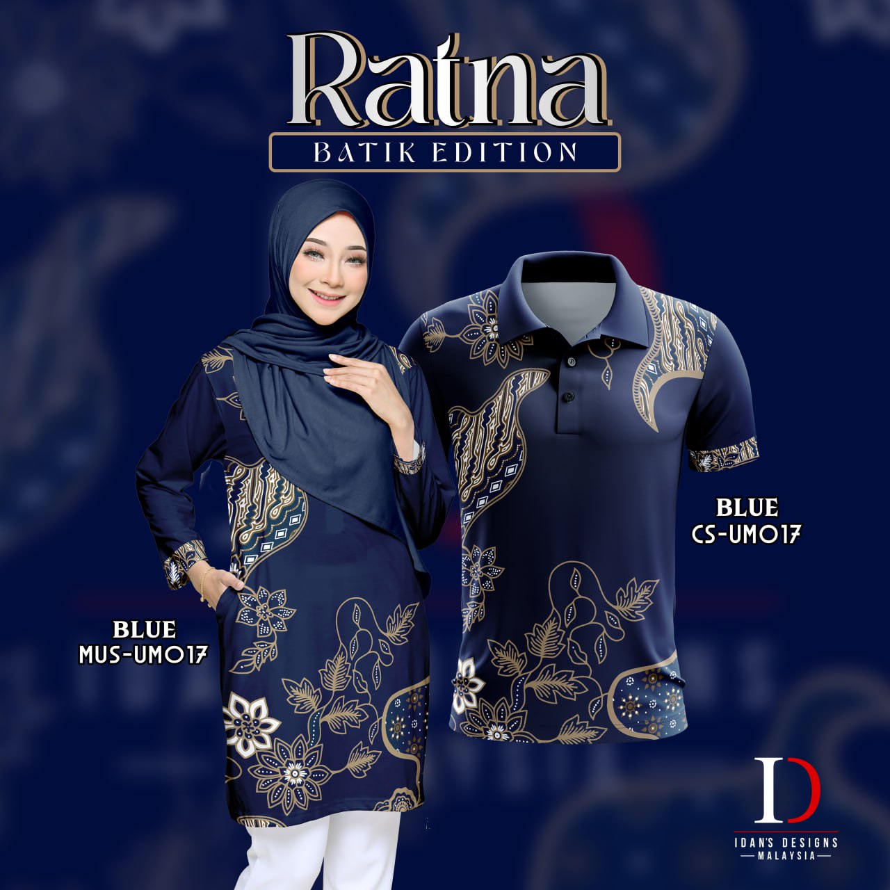 BATIK RATNA BLUE - UM017