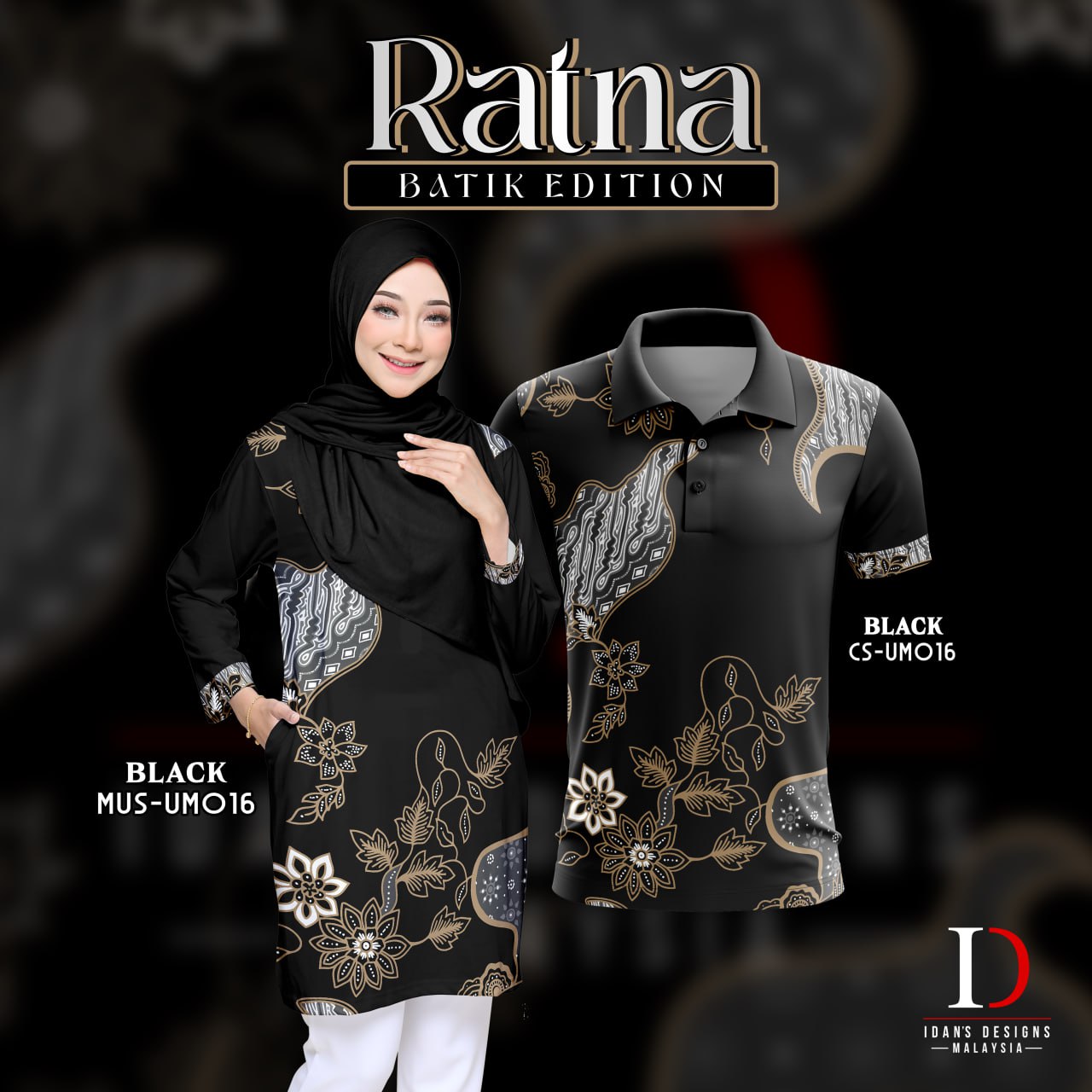 BATIK RATNA BLACK - UM016