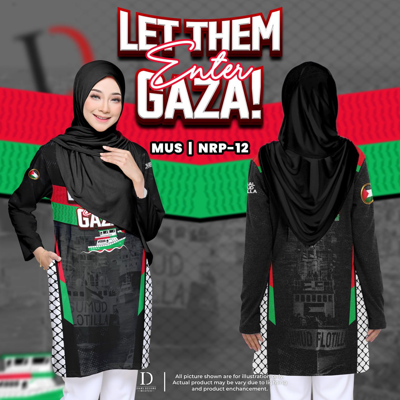 PALESTINE SUMUD KIDS MUSLIMAH NRP12