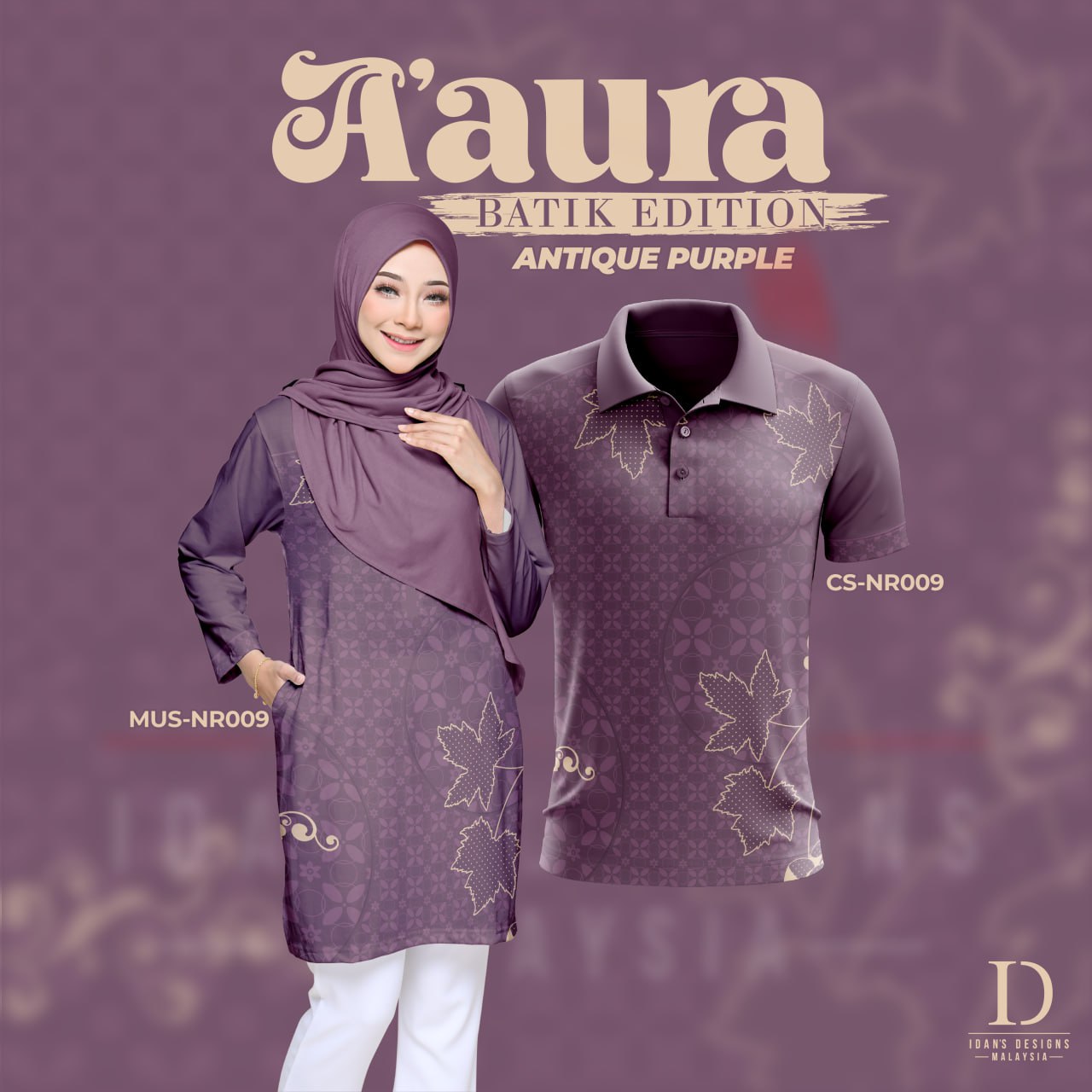 BATIK A'AURA ANTIQUE PURPLE - NR009