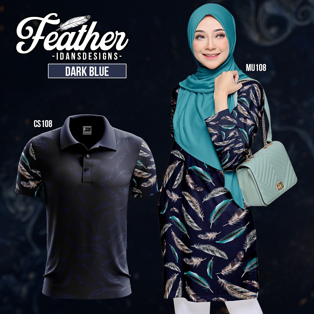 FEATHER 108-DARK BLUE