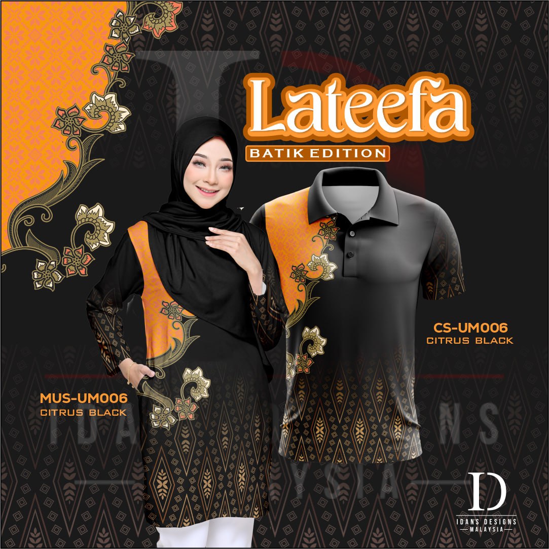 BATIK EDITION LATEEFA CITRUS BLACK - UM006