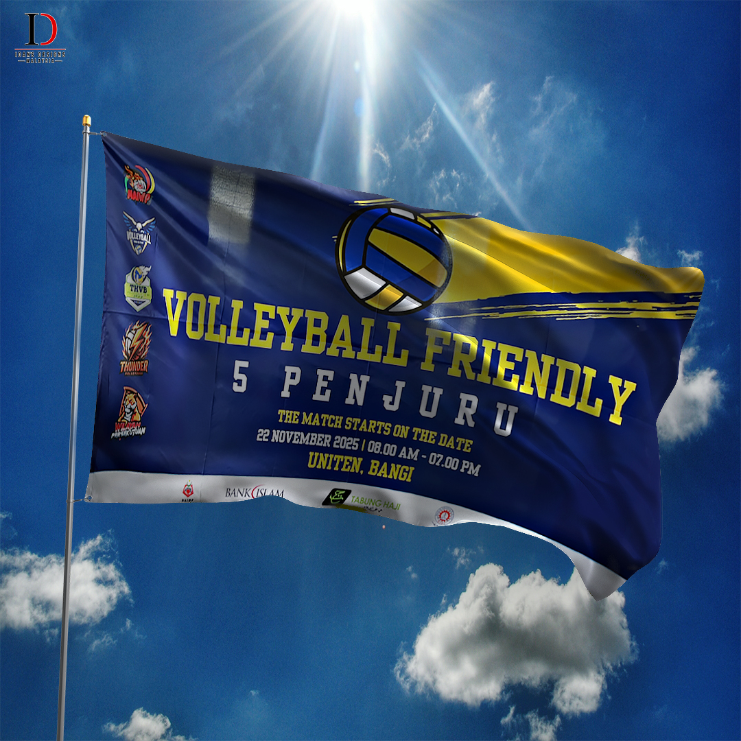 SQUARE FLAG - VOLLEYBALL UNITEN