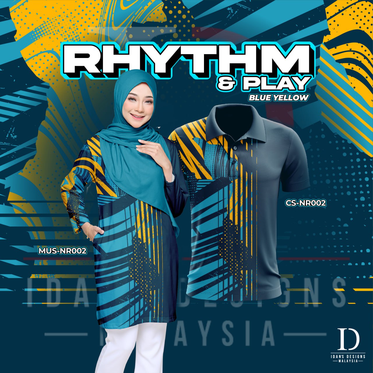 ABSTRACT EDITION 2024_RHYTHM & PLAY BLUE YELLOW - NR002