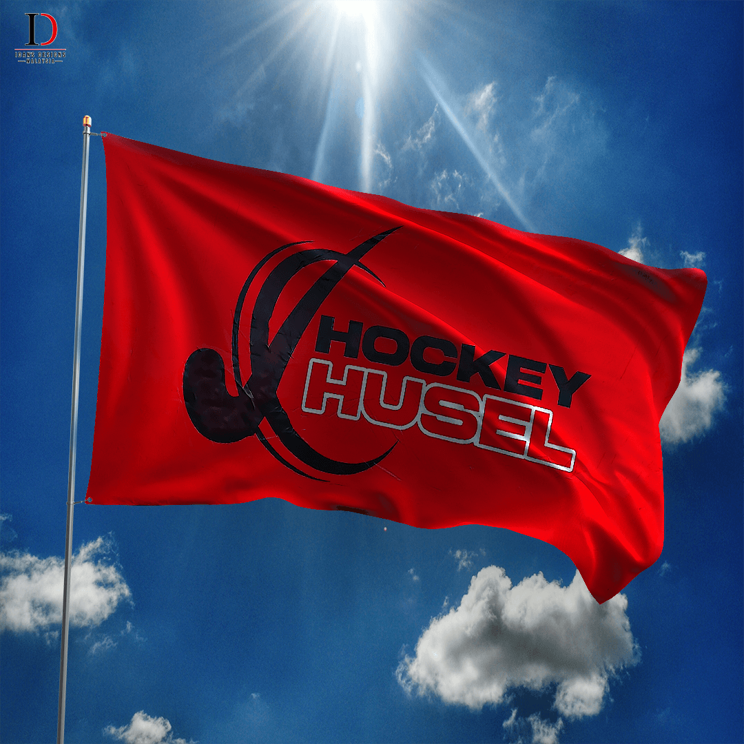 SQUARE FLAG - HOCKEY HUSEL