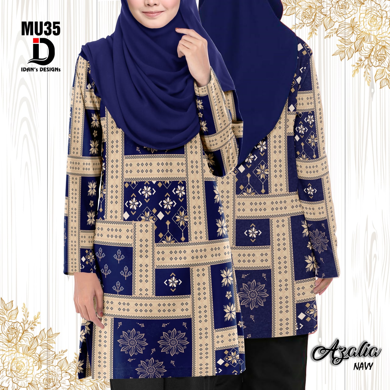 AZALIA NAVY BLUE  - MU35