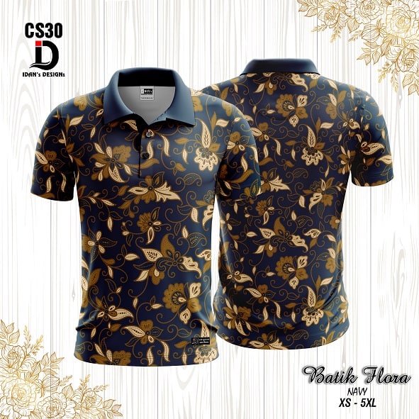 BATIK FLORA NAVY - RS30 / RL30 / CS30