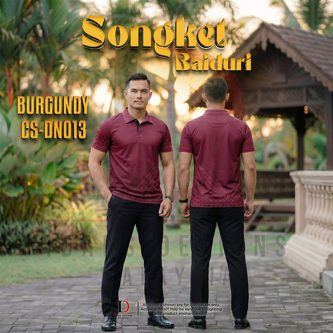 SONGKET BAIDURI BURGUNDY - DN013