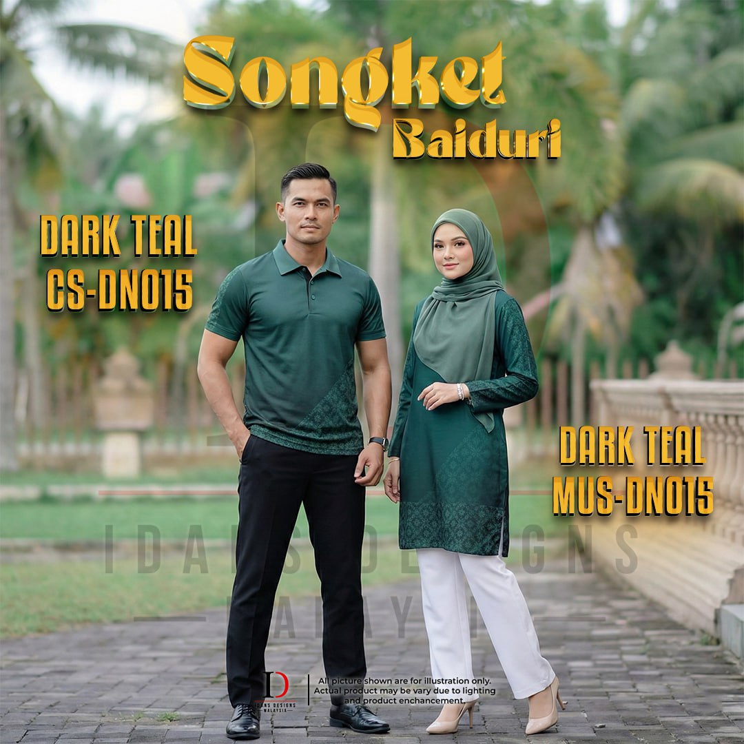 SONGKET BAIDURI DARK TEAL - DN015