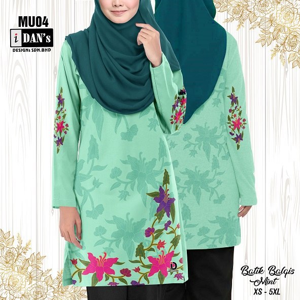 BATIK BALQIS (MINT) -  MU04