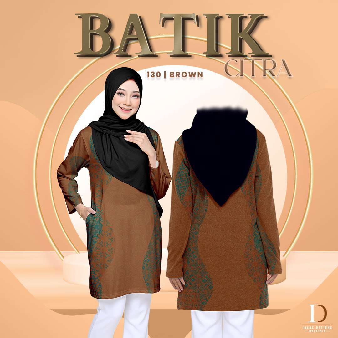 BATIK CITRA BROWN - 130 MUSLIMAH