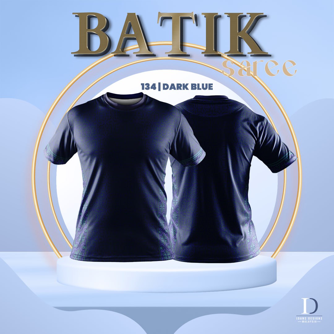 BATIK SAREE DARK BLUE - 134