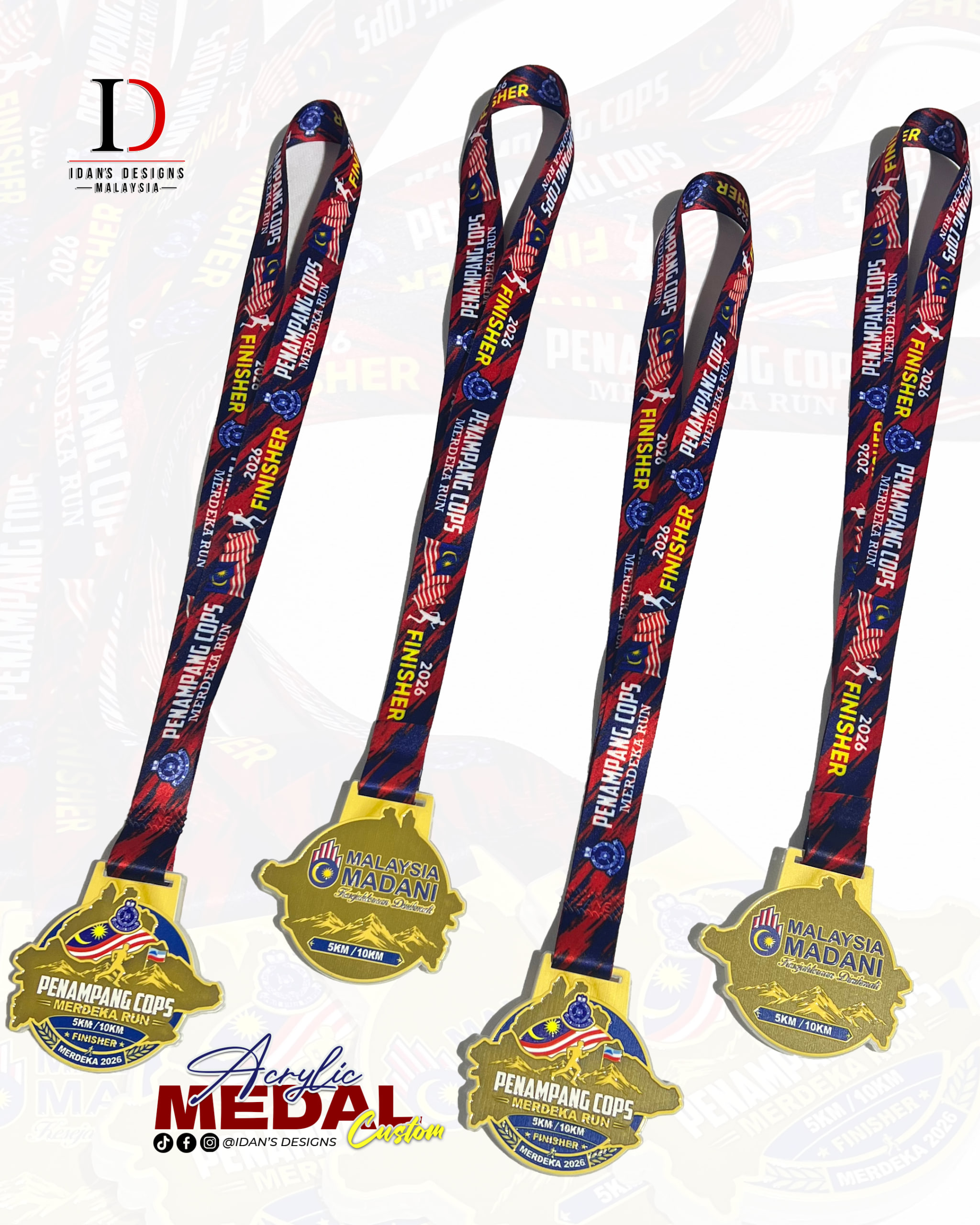 ACRYLIC MEDAL 28 (EMBOSS)
