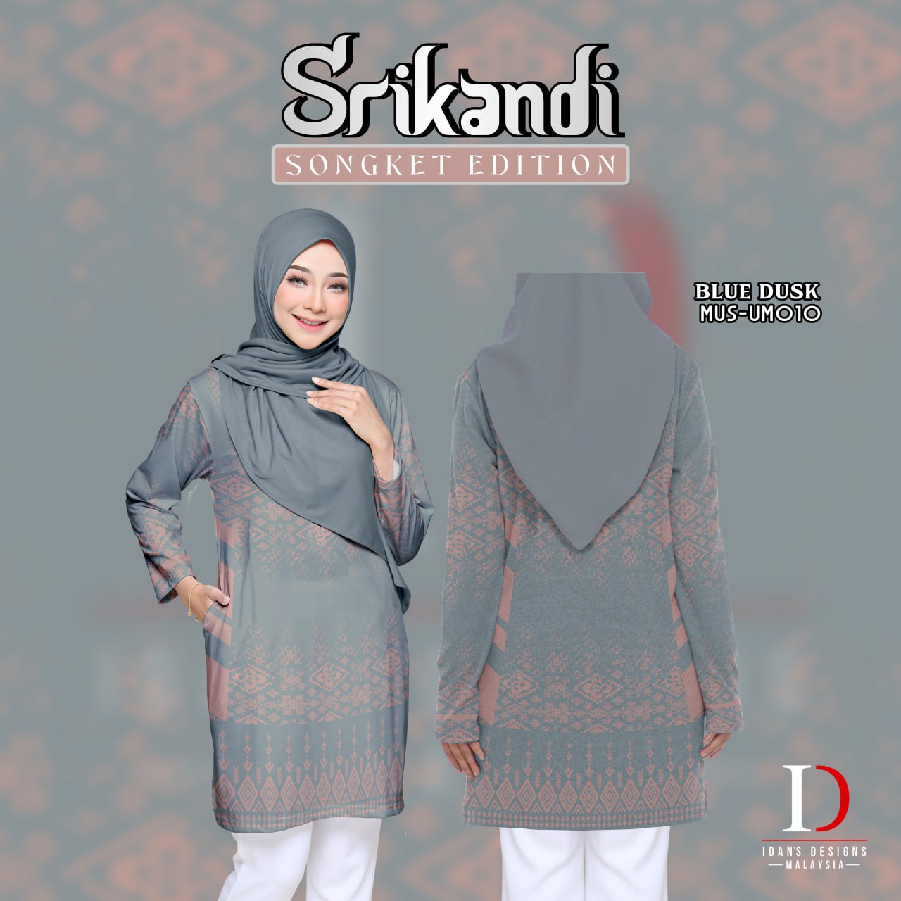 SONGKET SRIKANDI BLUE DUSK - UM010