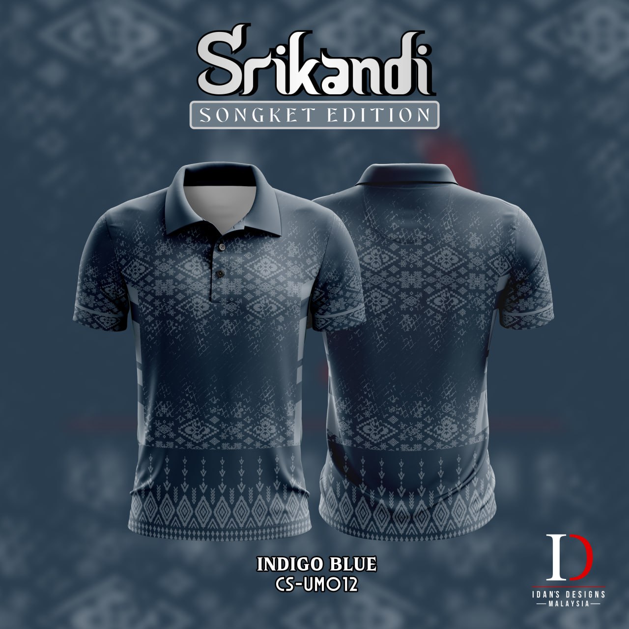 SONGKET SRIKANDI INDIGO BLUE - UM012